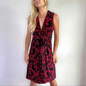 5 for $25🔥Small Norma Kamali Floral‎ Jersey Knit Wrap Sleeveless Dress